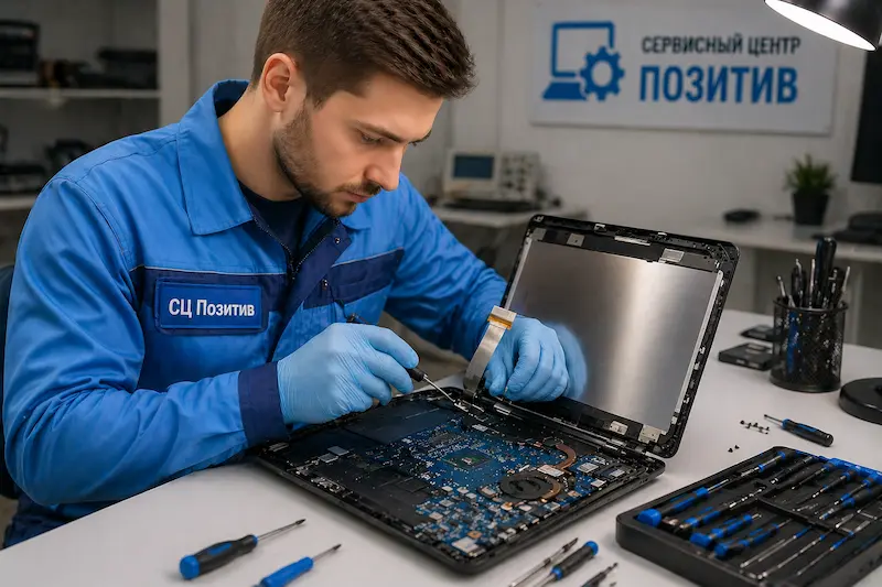 Ремонт шлейфа матрицы ноутбука в Перми