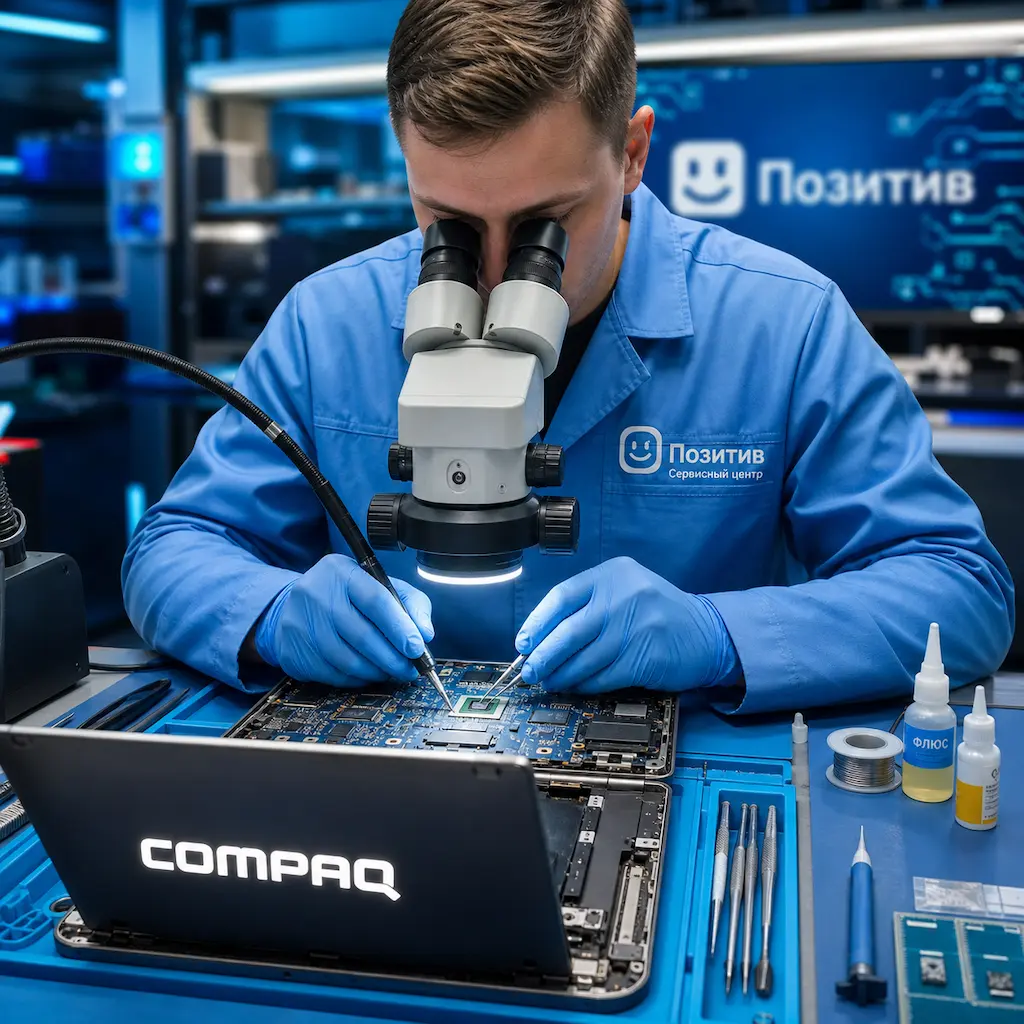 Замена видеокарты ноутбука Compaq в Перми