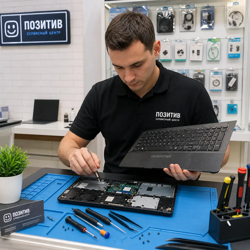 заменить клавиатуру на ноутбуке Packard Bell в Перми