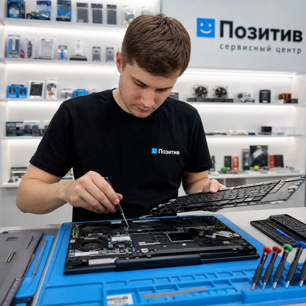 заменить клавиатуру на ноутбуке Samsung в Перми