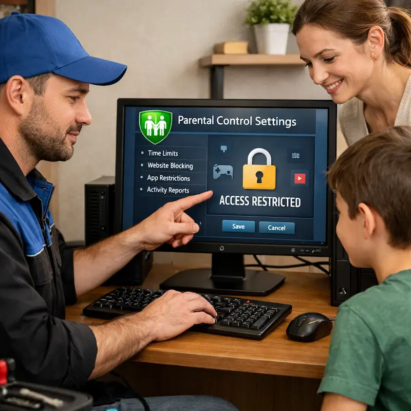 Родительский контроль на компьютере и ноутбуке в Перми