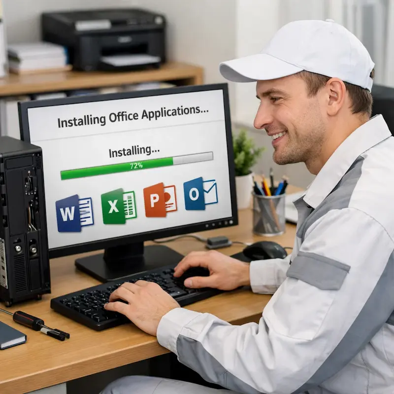 Установка и настройка программ на компьютере в Перми