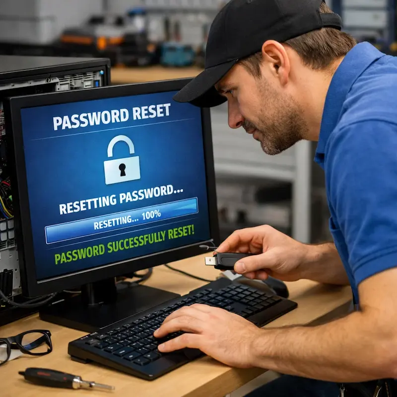 Сброс пароля от компьютера в Перми