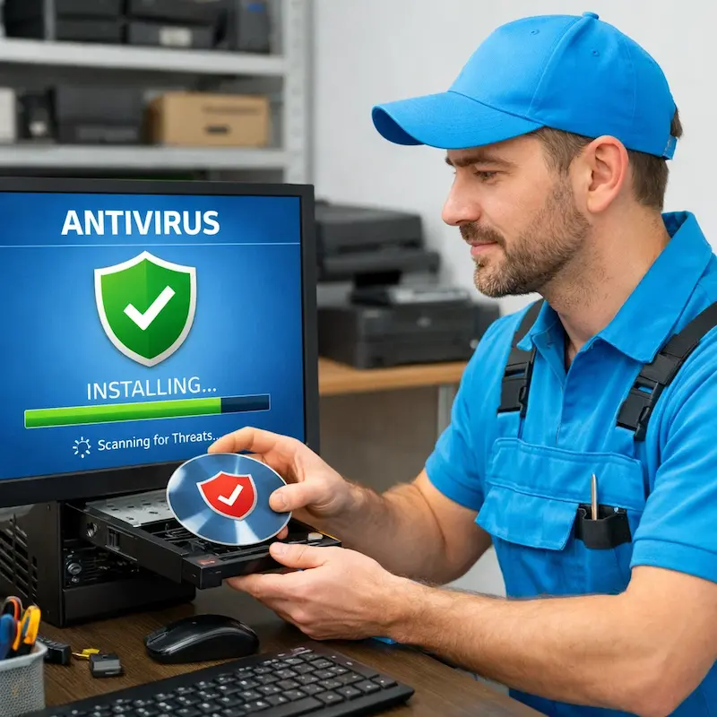 Установка антивируса в Перми на дому