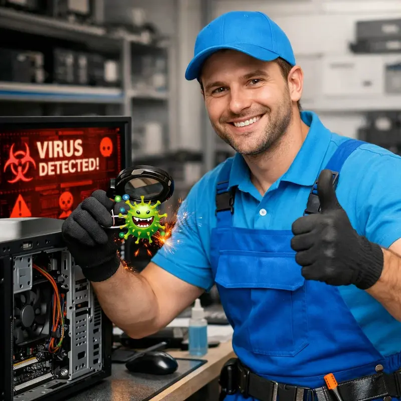 Удаление вирусов с компьютера в Перми