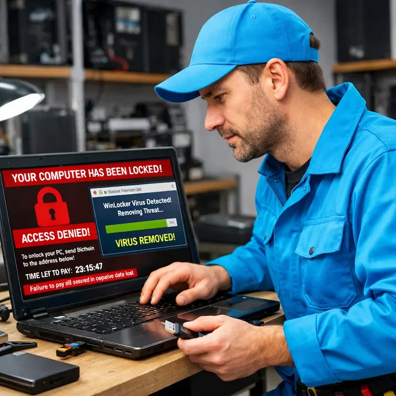 Поможем разблокировать компьютер и ноутбук в Перми